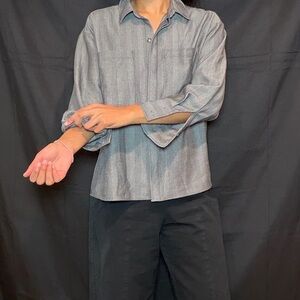 Abercrombie & Fitch Gray Button Down size L